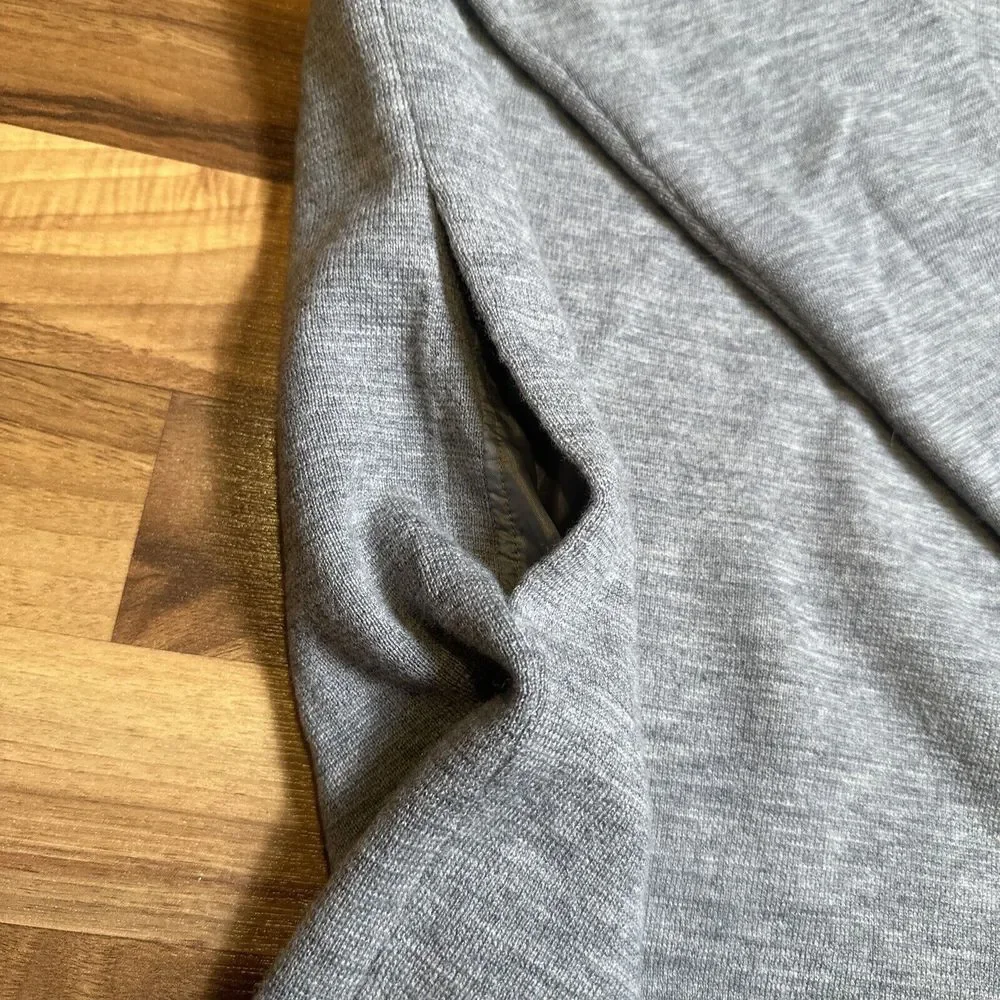 2013 J.‎ Crew 100% Merino Wool Sweater Gray V-Neck Knit Pullover #95622 Medium